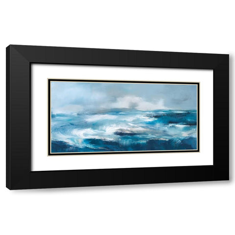 Storm Surf Black Modern Wood Framed Art Print with Double Matting by Parent, Joanne