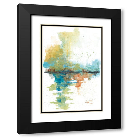 Reflections Black Modern Wood Framed Art Print with Double Matting by Quintero, Tita