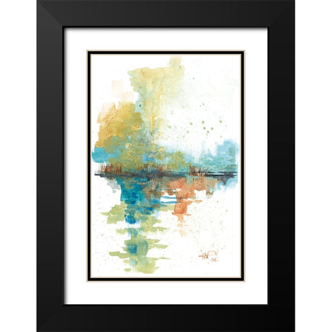 Reflections Black Modern Wood Framed Art Print with Double Matting by Quintero, Tita