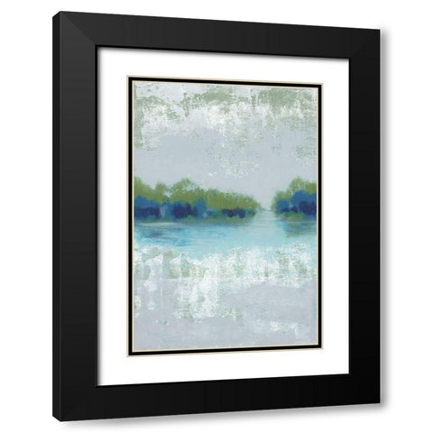 Misty View I Black Modern Wood Framed Art Print with Double Matting by Vindedzis, Rita