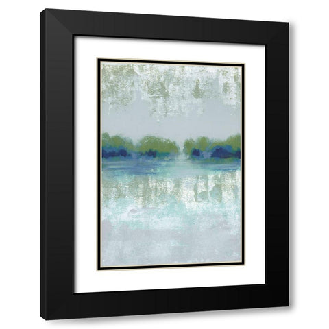 Misty View II Black Modern Wood Framed Art Print with Double Matting by Vindedzis, Rita