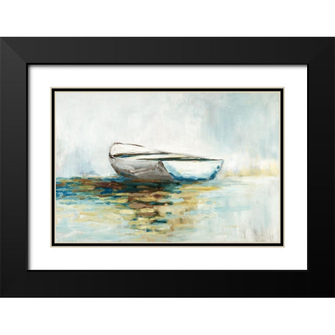 In The Shallows Black Modern Wood Framed Art Print with Double Matting by Ellens, Jacquelline