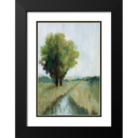 One View Black Modern Wood Framed Art Print with Double Matting by Ellens, Jacqueline