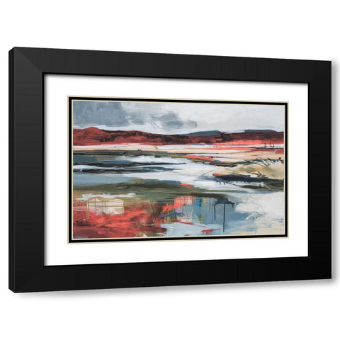 Before Night Falls Black Modern Wood Framed Art Print with Double Matting by Fitzsimmons, A.