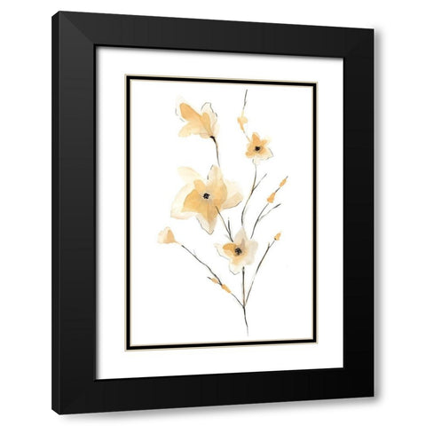 Morning Glory II Black Modern Wood Framed Art Print with Double Matting by Golden, Corrie