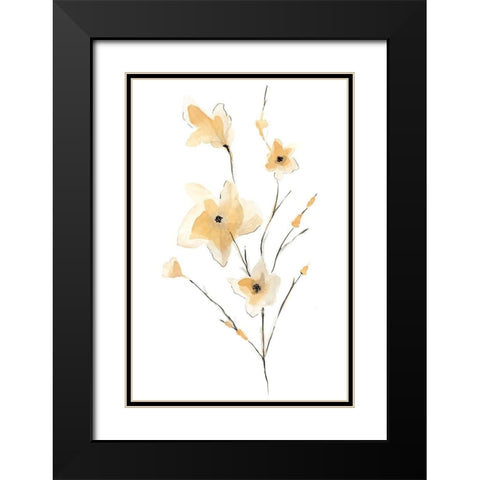 Morning Glory II Black Modern Wood Framed Art Print with Double Matting by Golden, Corrie