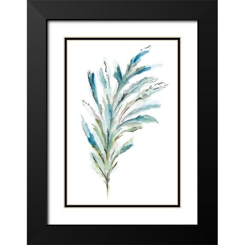 Reach I Black Modern Wood Framed Art Print with Double Matting by Golden, Corrie