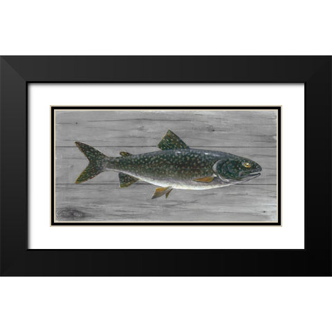 Cold Lake Beauty Black Modern Wood Framed Art Print with Double Matting by Fisk, Arnie