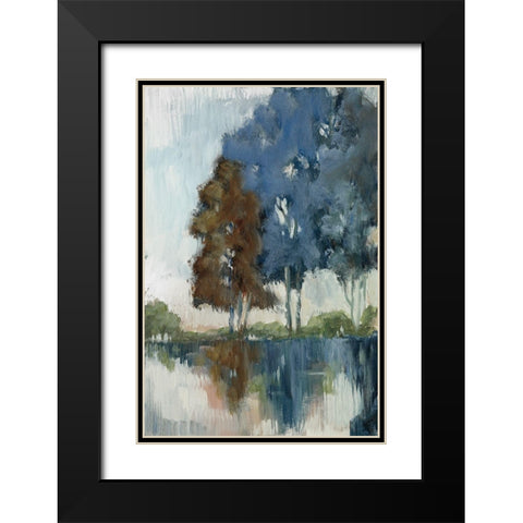 Highland View Black Modern Wood Framed Art Print with Double Matting by Buckley, Mary