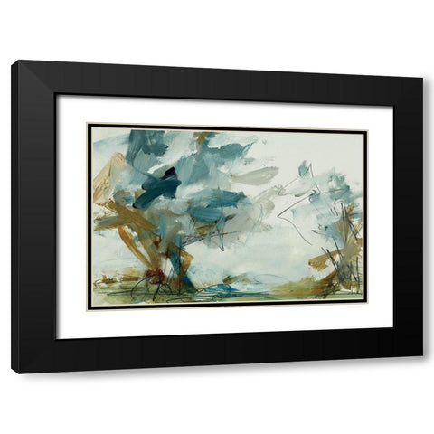 Backroads IV Black Modern Wood Framed Art Print with Double Matting by Ellens, Jacqueline