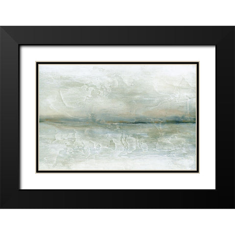 Voyage Black Modern Wood Framed Art Print with Double Matting by Fontaine, Stephane