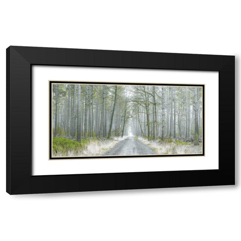 Going Places Black Modern Wood Framed Art Print with Double Matting by Frank, Assaf
