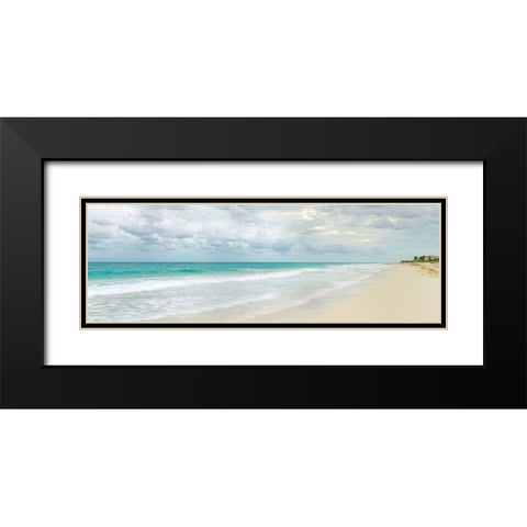Vacation Time Black Modern Wood Framed Art Print with Double Matting by Frank, Assaf