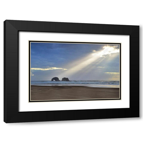 A Break of Sunshine Black Modern Wood Framed Art Print with Double Matting by Frates, Dennis