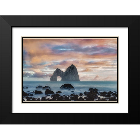 Far and Away Black Modern Wood Framed Art Print with Double Matting by Frates, Dennis