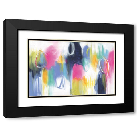 If Only For The Night Black Modern Wood Framed Art Print with Double Matting by Hawkins, Julie
