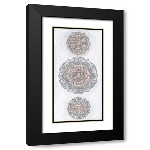 Elegant Emboss I Black Modern Wood Framed Art Print with Double Matting by St.Amant, Yvette