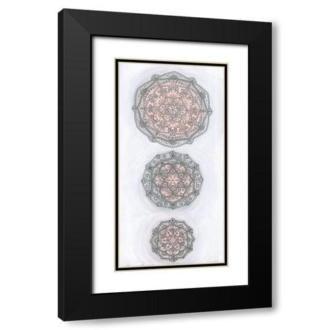 Elegant Emboss II Black Modern Wood Framed Art Print with Double Matting by St.Amant, Yvette
