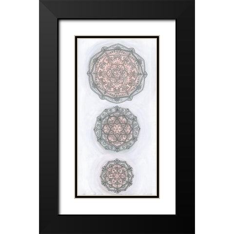 Elegant Emboss II Black Modern Wood Framed Art Print with Double Matting by St.Amant, Yvette