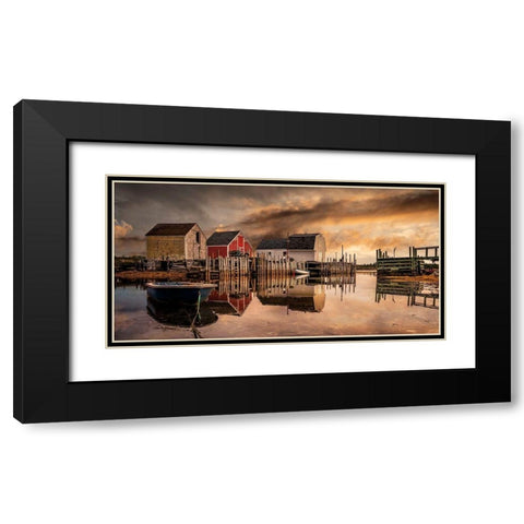 East Coast Bliss Black Modern Wood Framed Art Print with Double Matting by Bellyk, Daniel J.