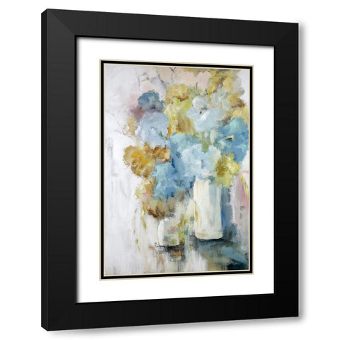 Lilies Black Modern Wood Framed Art Print with Double Matting by Buckley, Mary