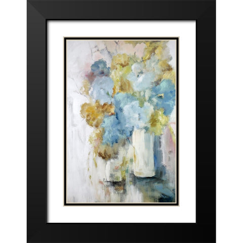 Lilies Black Modern Wood Framed Art Print with Double Matting by Buckley, Mary