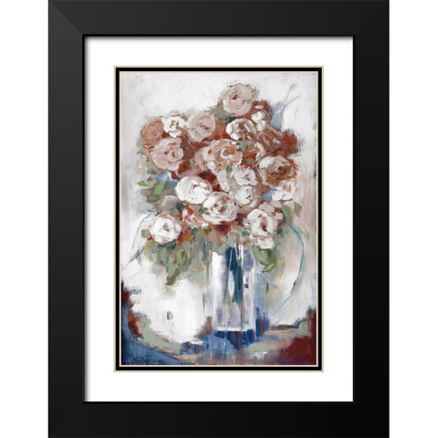 Rose Gold Black Modern Wood Framed Art Print with Double Matting by Buckley, Mary