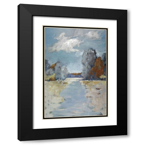 Riverdale Black Modern Wood Framed Art Print with Double Matting by Buckley, Mary