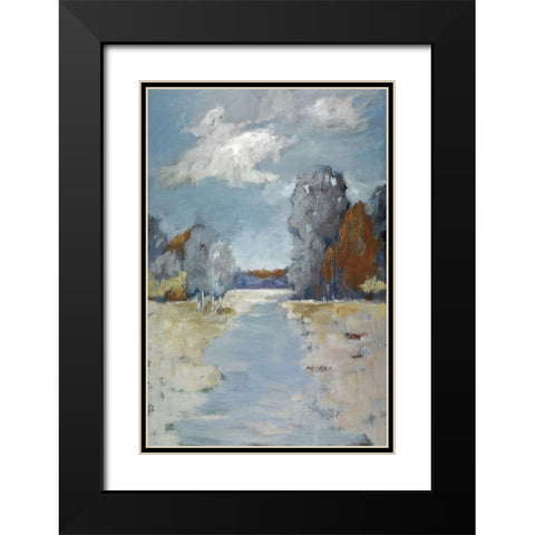 Riverdale Black Modern Wood Framed Art Print with Double Matting by Buckley, Mary