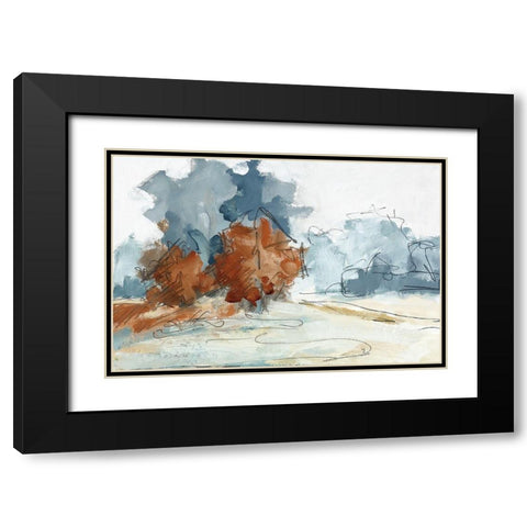 Backroads V Black Modern Wood Framed Art Print with Double Matting by Ellens, Jacqueline