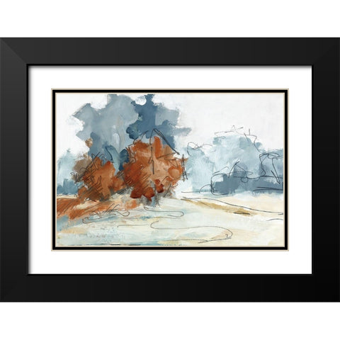 Backroads V Black Modern Wood Framed Art Print with Double Matting by Ellens, Jacqueline