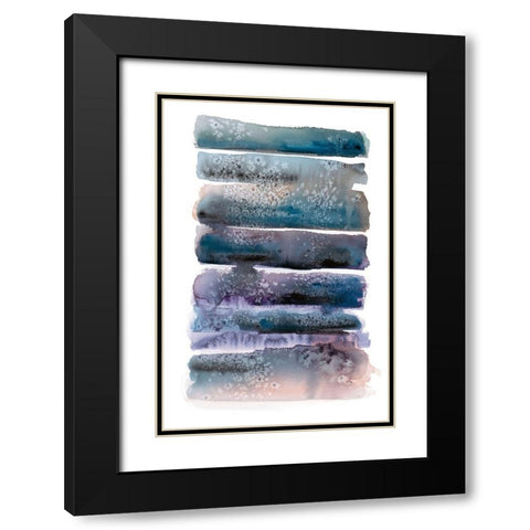 Rows and Flows I Black Modern Wood Framed Art Print with Double Matting by Pasion, Wani