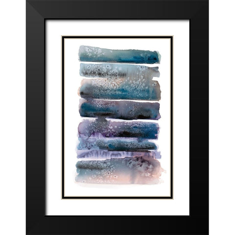 Rows and Flows I Black Modern Wood Framed Art Print with Double Matting by Pasion, Wani