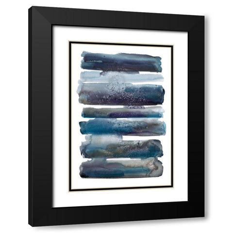 Rows and Flows II Black Modern Wood Framed Art Print with Double Matting by Pasion, Wani