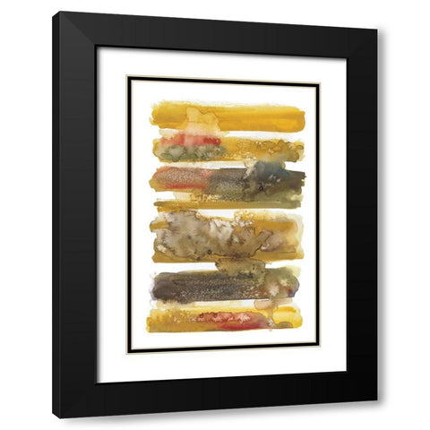 Dreaming Ochre I Black Modern Wood Framed Art Print with Double Matting by Pasion, Wani