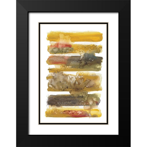 Dreaming Ochre I Black Modern Wood Framed Art Print with Double Matting by Pasion, Wani