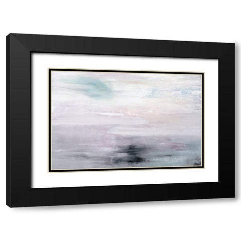 The Amethyst Seas Black Modern Wood Framed Art Print with Double Matting by Ross, Heather