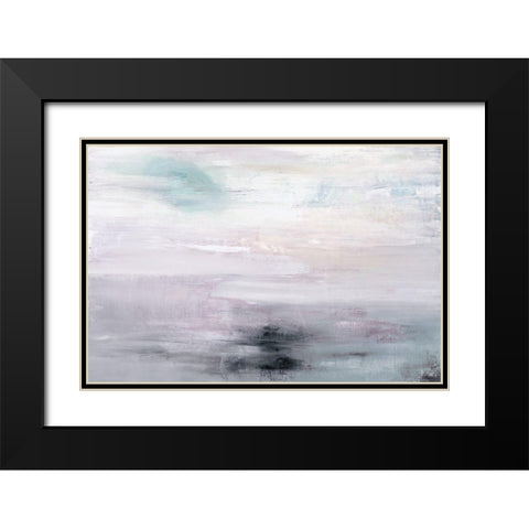 The Amethyst Seas Black Modern Wood Framed Art Print with Double Matting by Ross, Heather