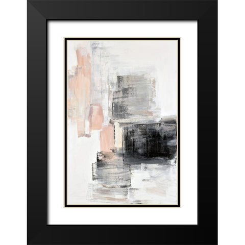 Peaches I Black Modern Wood Framed Art Print with Double Matting by Snow , Aerial
