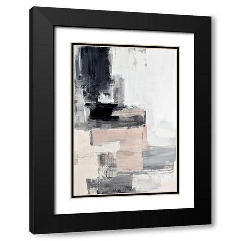 Peaches II Black Modern Wood Framed Art Print with Double Matting by Snow , Aerial