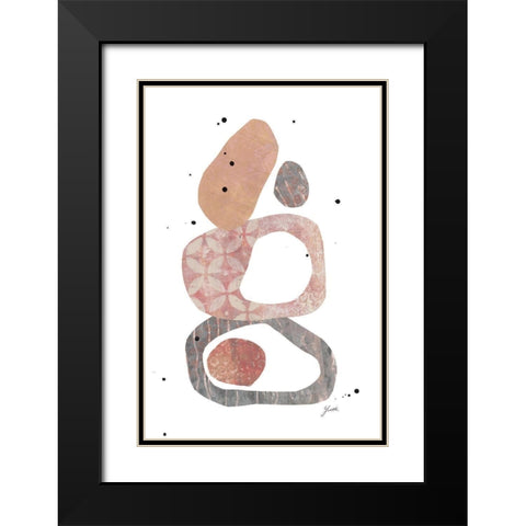 Buddha Beach II Black Modern Wood Framed Art Print with Double Matting by St.Amant, Yvette
