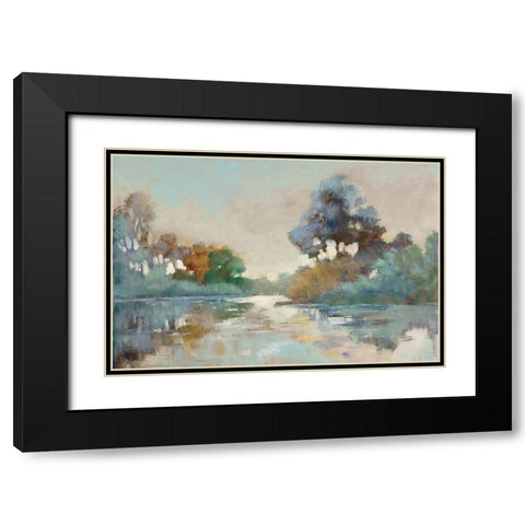 Constance Black Modern Wood Framed Art Print with Double Matting by Buckley, Mary Parker