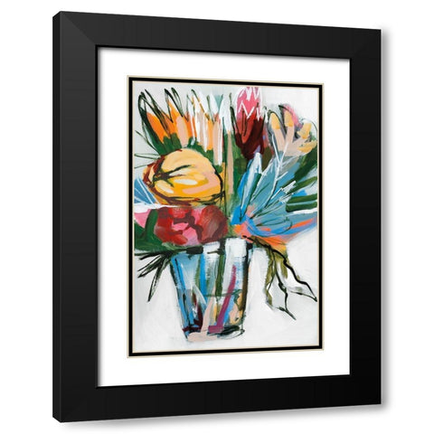 November Blooms  I Black Modern Wood Framed Art Print with Double Matting by Fitzsimmons, A.
