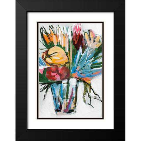 November Blooms  I Black Modern Wood Framed Art Print with Double Matting by Fitzsimmons, A.