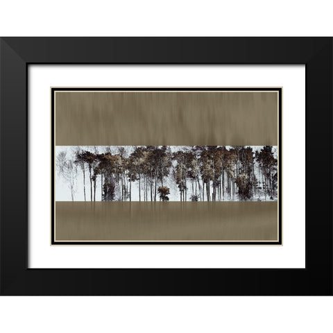 Golden Faith I Black Modern Wood Framed Art Print with Double Matting by Hoh, Roy