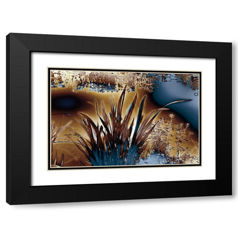 Gold Faith II Black Modern Wood Framed Art Print with Double Matting by Hoh, Roy