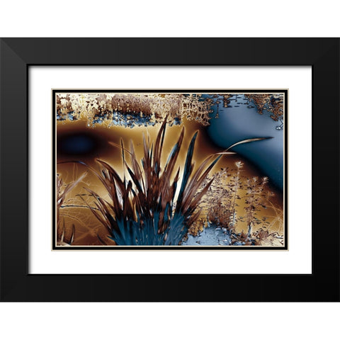 Gold Faith II Black Modern Wood Framed Art Print with Double Matting by Hoh, Roy
