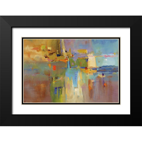 Atypical Reflections Black Modern Wood Framed Art Print with Double Matting by Jackson, Victoria
