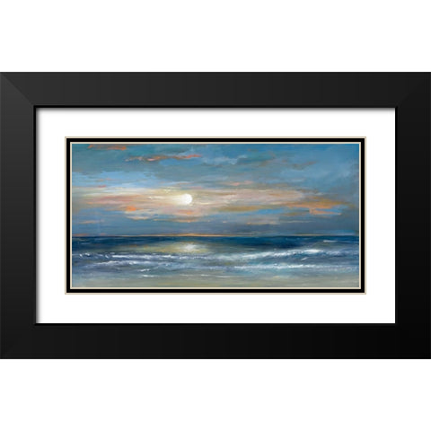 Soleil Black Modern Wood Framed Art Print with Double Matting by Kadmiri, Aziz