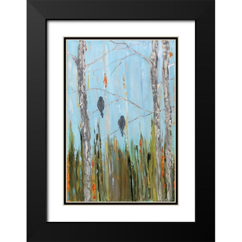 Les Canaris I Black Modern Wood Framed Art Print with Double Matting by Kadmiri, Aziz